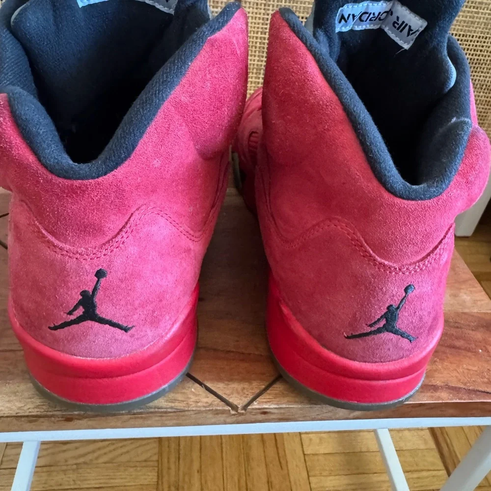 5’s Jordan Red Suede Men’s 13 - Picture 10 of 15